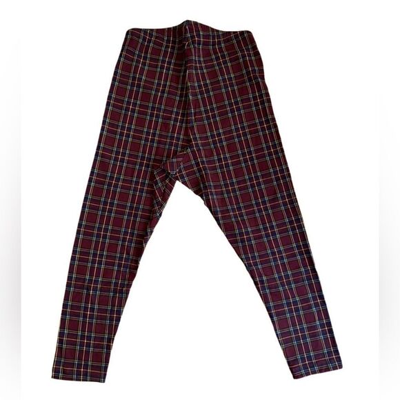 NWOT Old Navy High-Waisted Printed Jersey Plus-Size Leggings Plaid Size XXL - Picture 4 of 6